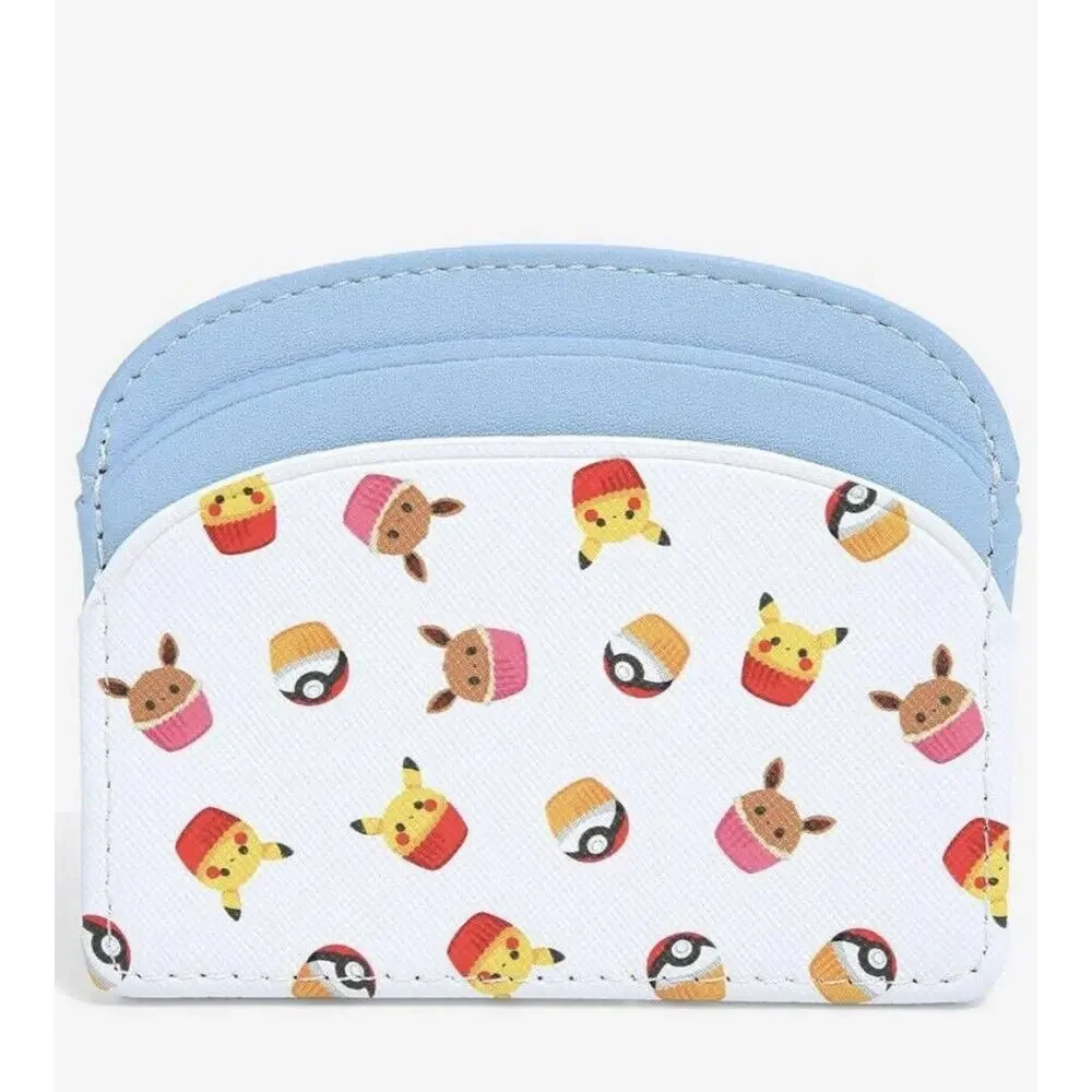 Pokemon Pikachu Eevee Cupcake Crossbody Bag Set ID Card Holder Wallet BIOWORLD